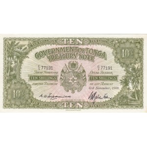 Tonga, 10 Shillings, 1966, UNC, p10e