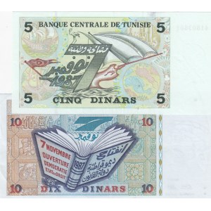 Tunisia,  Total 2 banknotes