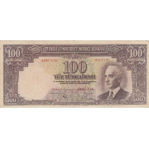 Turkey, 100 Lira, 1942, VF,