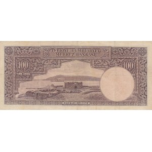 Turkey, 100 Lira, 1942, VF,