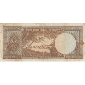 Turkey, 10 Lira, 1958, VF, p158,