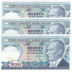 Turkey, 500 Lira, 1983, UNC, p195, 7. Emission