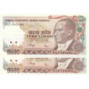 Turkey, 5.000 Lira, 1988, UNC, p197,