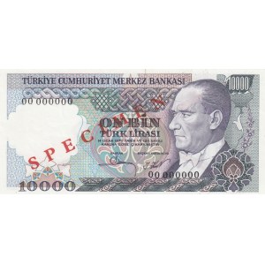 Turkey, 10.000 Lira, 1982, UNC, p199, SPECIMEN