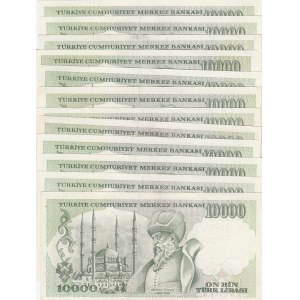 Turkey, 10.000 Lira, 1993, AUNC, p200, 7,EMISSION