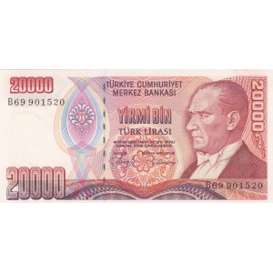 Turkey, 20.000 Lira , 1988, UNC, p201,