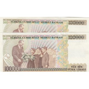 Turkey, 100.000 Lira, 1994, UNC, p205c,