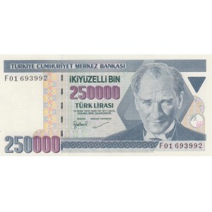 Turkey, 250.000 Lira, 1995, UNC, p207,