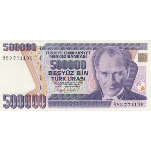 Turkey, 500.000 Lira, 1993, UNC, p208a,