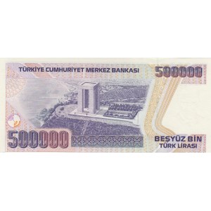 Turkey, 500.000 Lira, 1994, UNC, p208b, 7. Emission
