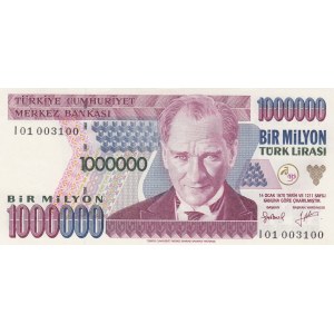 Turkey, 1.000.000 Lira, 1996, UNC, p209a,