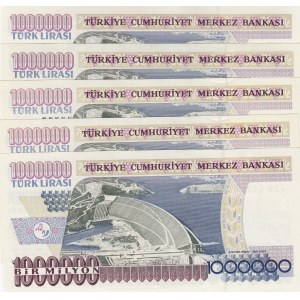 Turkey, 1.000.000 Lira, 1996, AUNC, p209,