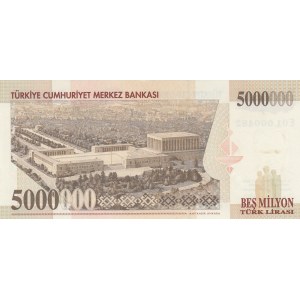 Turkey, 5.000.000 Lira, 1997, UNC, p210b,