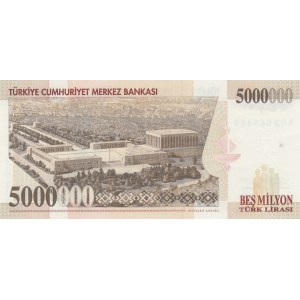 Turkey, 5.000.000 Lira, 1997, UNC, p210b,