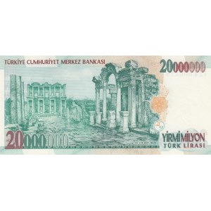 Turkey, 20.000.000 Lira, 2001, UNC, p215,