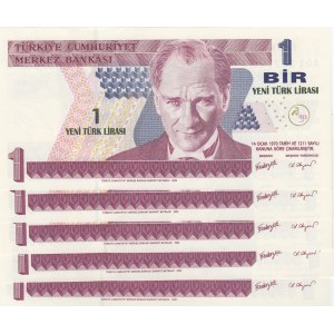 Turkey, 5.000.000 Lira, 2005, UNC, p216,