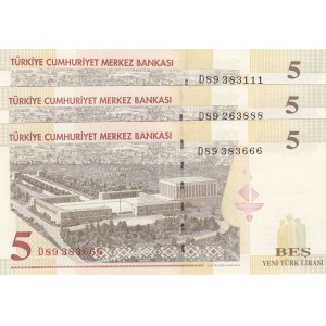 Turkey, 5 New Lira, 2005, UNC, p217,