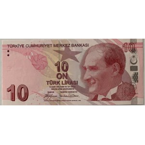 Turkey, 10 Lira , 2009, UNC, p223a, A001 first prefix