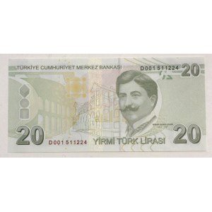 Turkey, 20 Lira, 2019, UNC, p224,