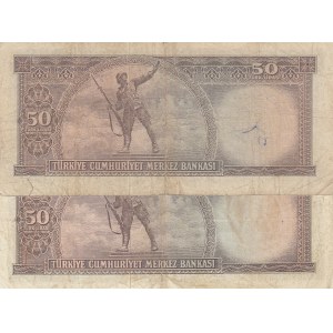 Turkey, 50 Lıra, 1971, FINE,  5.EMISSION