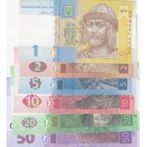 Ukraine,  2011/2015, UNC,  Total 6 banknotes
