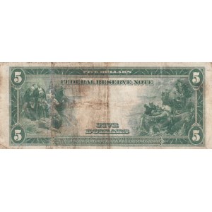 United States of America, 5 Dollars, 1914, VF, p359b