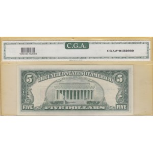 United States of America, 5 Dollars, 1963, UNC, p383