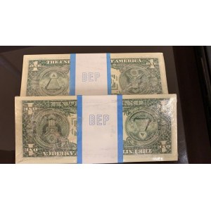 United States of America, 1 Dollar, 1999, UNC, p504, TWO BUNDLE