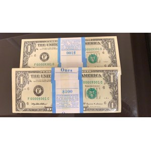 United States of America, 1 Dollar, 1999, UNC, p504, TWO BUNDLE