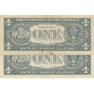 United States of America, 1 Dollar, 2003, VF/XF, p515, (Total 2 banknotes)