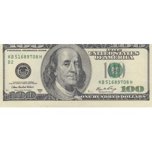 United States of America, 100 Dollars, 2006A, XF (+), p529