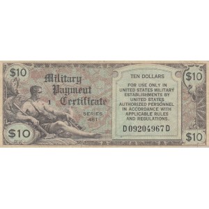 United States of America, 10 Dollars, 1951, VF, pM28