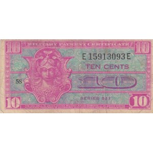 United States of America, 10 Cents, 1954, VF, pm30