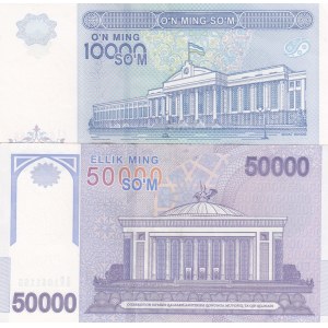 Uzbekistan,  Total 2 banknotes