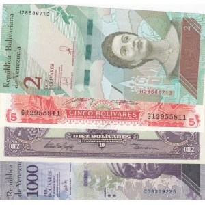 Venezuela,  UNC,  total 4 banknotes