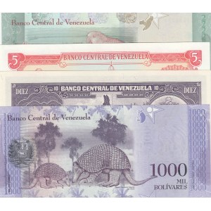Venezuela,  UNC,  total 4 banknotes