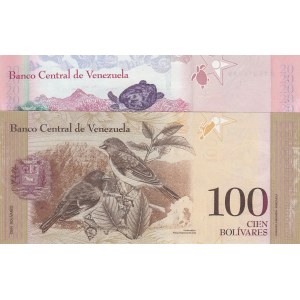 Venezuela,  Different 2 banknotes
