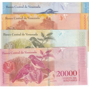 Venezuela,  Different 4 banknotes