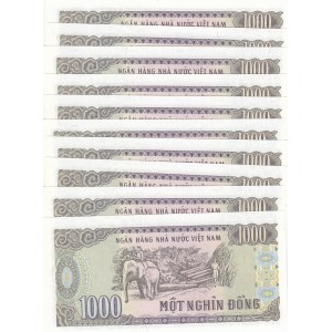 Vietnam, 1.000 Dong, 1988, UNC, p106b, Total 10 banknotes