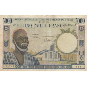 West African States, 5.000 Francs, 1961/1965, VF, p104Ae