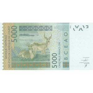 West African States, 5.000 Francs, 2003, UNC, p117Aa
