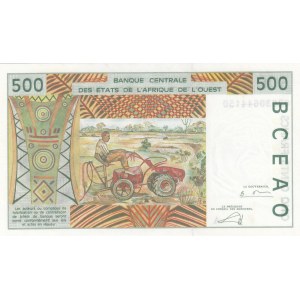 West African States, 500 Francs, 2002, UNC (-), p210bn