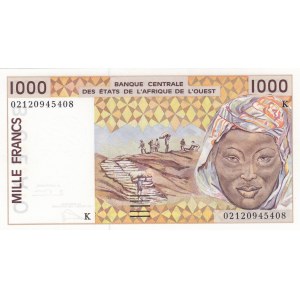 West African States, 1000 Francs, 2002, UNC, p211bm