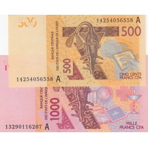 West African States,  Total 2 banknotes