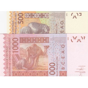West African States,  Total 2 banknotes