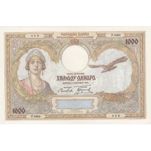 Yugoslavia, 1.000 Dinara, 1931, UNC, p29