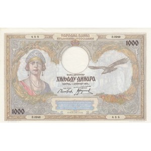 Yugoslavia, 1000 Dinara, 1931, UNC, p29