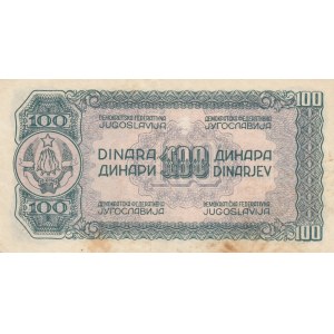 Yugoslavia, 100 Dinara, 1944, VF, p53a