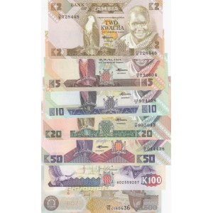Zambia,  Total 7 banknotes