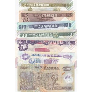 Zambia,  Total 7 banknotes